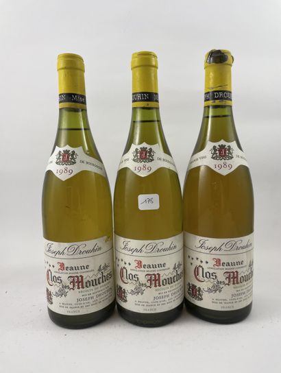8 btls Beaune (blanc) 1989 - Clos des Mouches...