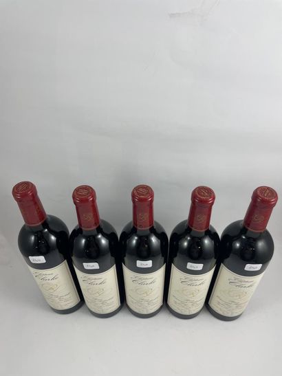 5 btls Château Clarke 1998 - Listrac-Méd...
