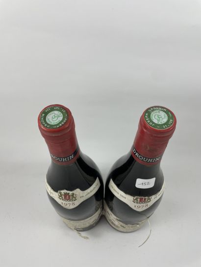 2 btls Musigny 1978 - Drouhin (étiquettes...