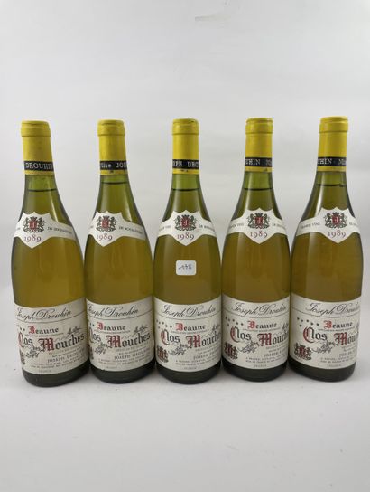 8 btls Beaune (blanc) 1989 - Clos des Mouches...
