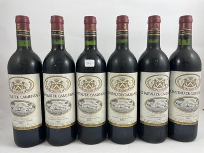 9 btls Château Camensac 1983 - Haut-Médo...