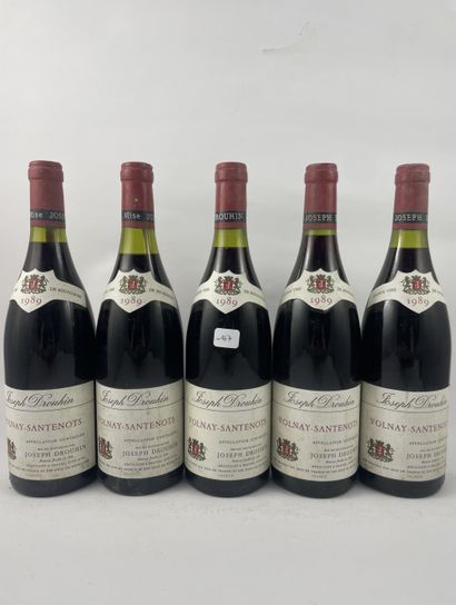 5 btls Volnay-Santenots 1989 - Drouhin