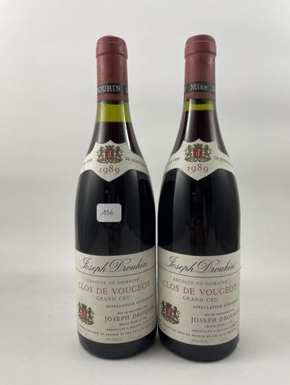 2 btls Clos de Vougeot 1989 - Drouhin