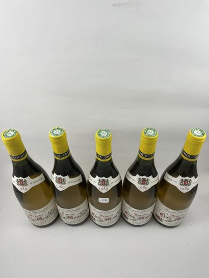 8 btls Beaune (blanc) 1989 - Clos des Mouches...