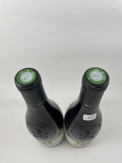 2 btls Châteauneuf-du-Pape 2009 - La Bernardine...