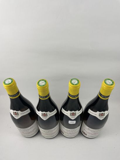4 btls Puligny-Montrachet 1995 - Clos de...