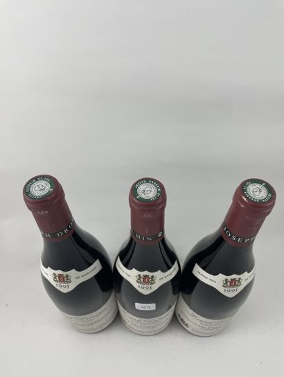 3 btls Griotte-Chambertin 1995 - Drouhin