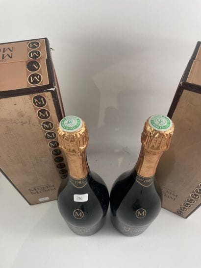 2 btls Champagne NM - Mumm de Mumm - Brut...