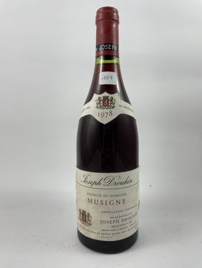1 btl Musigny 1978 - Drouhin (étiquette très...