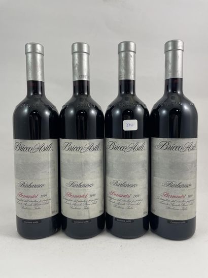 4 btls Barbaresco 1999 - Bricco Asili - ...
