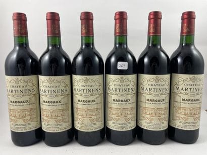 9 btls Château Martinens 1993 - Margaux