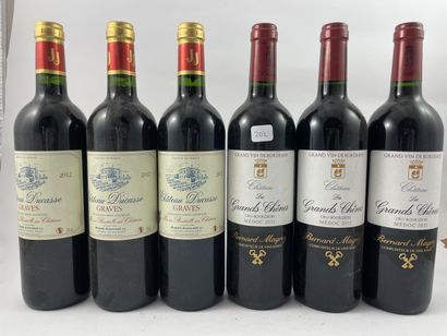 15 btls dont 3 btls Château Ducasse 2012...