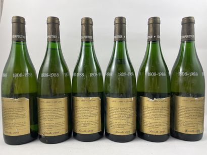 6 btls Hermitage (blanc) 1986 - 1808-1988...