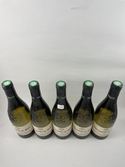 5 btls Châteauneuf-du-Pape 2012 (blanc) -...