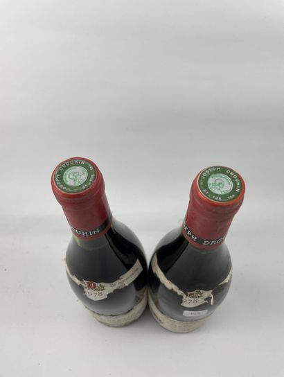 2 btls Chambertin 1978 - Drouhin (étiquettes...