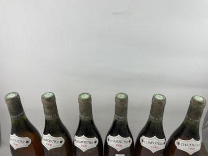6 btls Hermitage (blanc) 1990 - Chante Alouette...