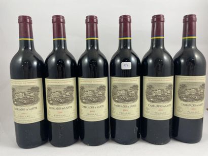 12 btls Carruades de Lafite 2001 - Pauillac...