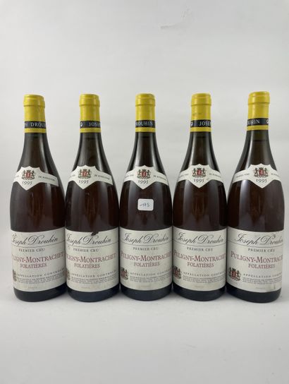 10 btls Puligny-Montrachet 1995 - Les Folatières...