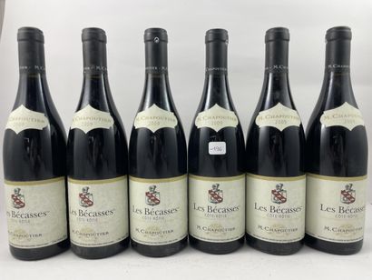 6 btls Côte-Rôtie 2009 - Les Bécasses - ...