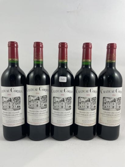11 btls Château Corbin 1996 - Saint-Emil...