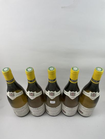 5 btls Puligny-Montrachet 1989 - Les Folatières...