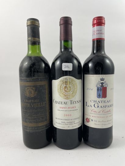 15 btls dont 3 btls Château Ducasse 2012...