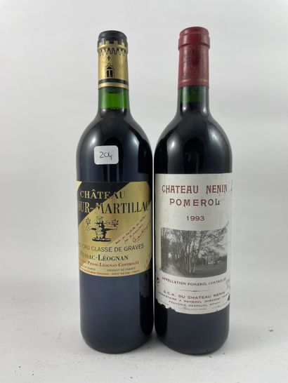 2 btls dont 1 btl Château Latour-Martillac...