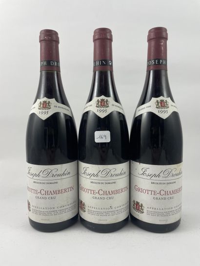 3 btls Griotte-Chambertin 1995 - Drouhin