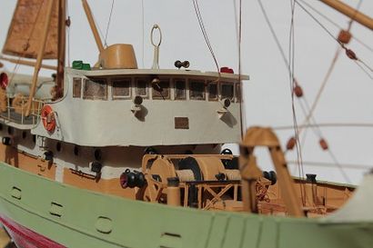 Shipyard model. Side fishing trawler ZABELLE....