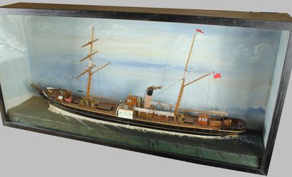 Wall-mounted diorama depicting the mixed...