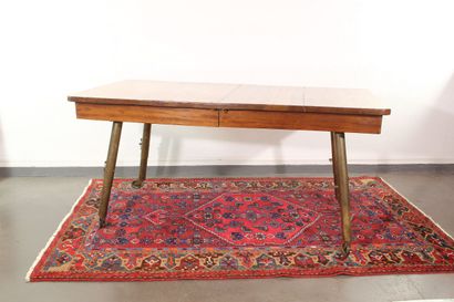 Mahogany extensible table (x 1) in the marine...