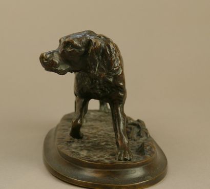 D'après P.J. MENE
Chien de chasse à l'arrêt
Bronze...