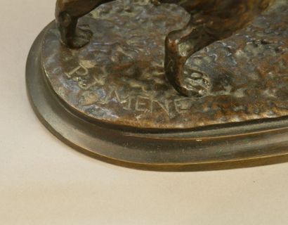 D'après P.J. MENE
Chien de chasse à l'arrêt
Bronze...