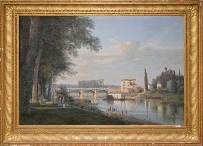 late 19th century SCHOOL
The Seine at Chatou
oil...