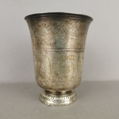 Silver TIMBALE (950). PARIS, 1789. It stands...