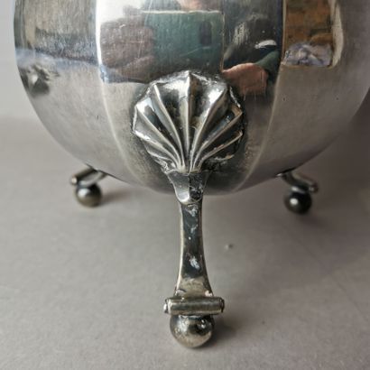 CHOCOLATIERE in silver. TOURNAI (Belgium),...