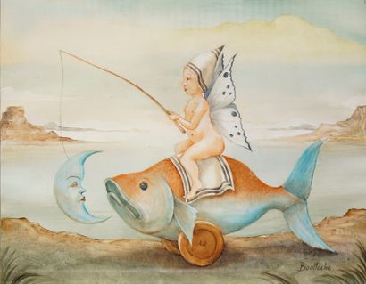 BOULLOCHE Agnès, born 1951
Sunfish
mixed...