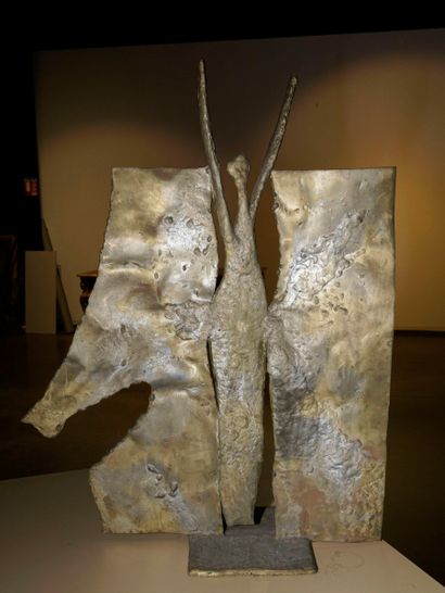 MANOLI Pierre, 1927-2001
Butterfly Woman
bronze...