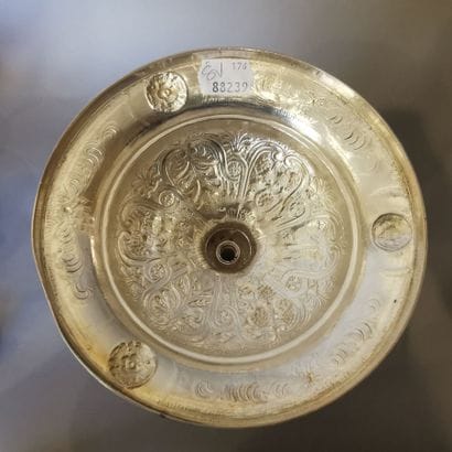 Silver CALICE, gilt silver bowl (950). PARIS,...