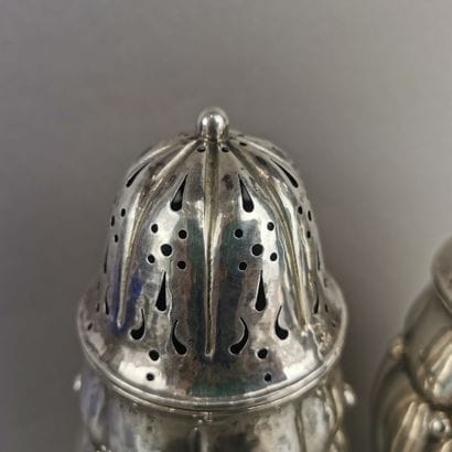 PAIR OF SAUPOUDROS in silver (800). DENMARK,...