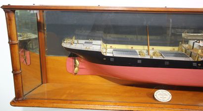 Shipyard half-hull - Shipowner's model of...