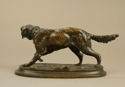 D'après P.J. MENE
Chien de chasse à l'arrêt
Bronze...