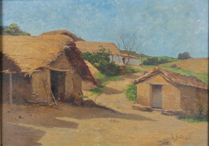 DELAHOGUE Alexis Auguste, 1867-1953
Gourbi...