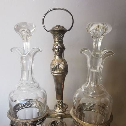 SILVER OILKEEPER-VINEGARIAN. PARIS, goldsmith...