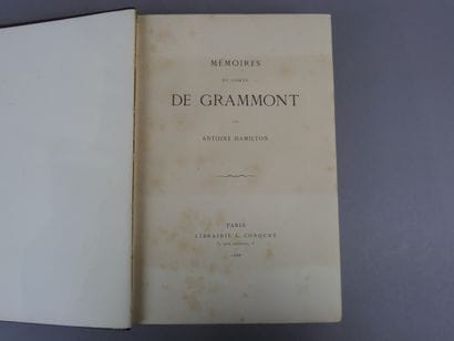 Hamilton Antoine - Mémoires du Comte de Grammont....