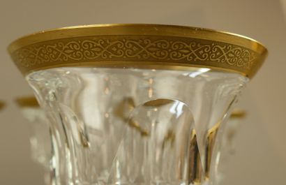 MOSER
Suite de six verres en cristal taillé...
