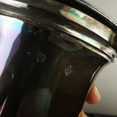 CAFETIERE in silver (950). PARIS, Louis LEGAY,...