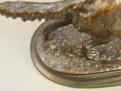 D'après P.J. MENE
Chien de chasse à l'arrêt
Bronze...