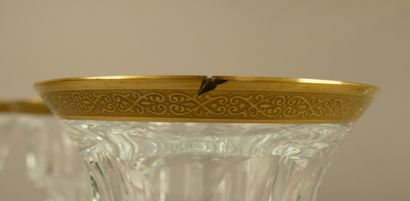 MOSER
Suite de six verres en cristal taillé...
