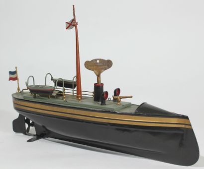 HELLER et COUDRAY Bateau Jouet Canonnière...